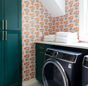 Laundry Room featuring Lulie Wallace Wallpaper