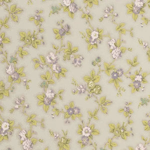 Cambridge Rose Amethyst and Lime Wallpaper