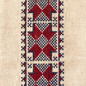 Antalya Braid in Red Indigo Fabric