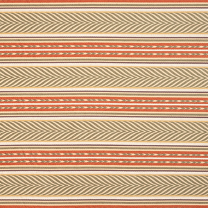 Aztec Stripe in Olive Aubergine Cream Fabric