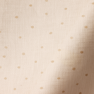 Sheer Linen Biscuit Spot on Chalk Fabric
