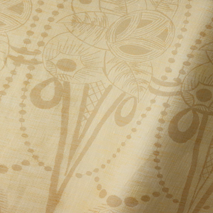 Sheer Linen Biscuit Zelda on Honey Fabric