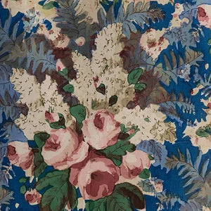 Rose & Fern Blue Fabric