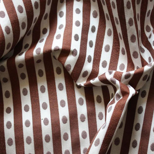 Vale Stripe Chestnut Fabric