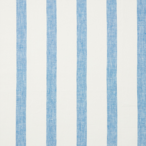 Bold Stripe Cornflower Blue White Fabric