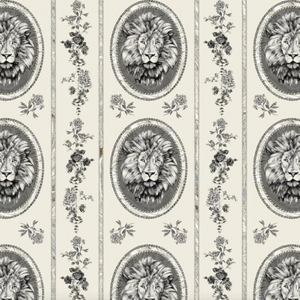 Lion Toile Cream Fabric