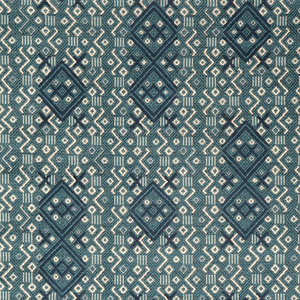 Criss Cross in Midnight Blue Stone Fabric
