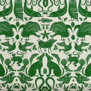 Birds & Beasts Cypress Fabric