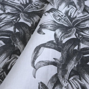 Lily Stripe Dark Olive Fabric