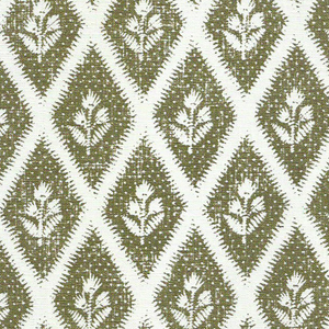 Derby Floral Olive Fabric