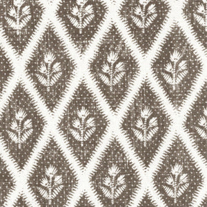 Derby Floral Brown Fabric