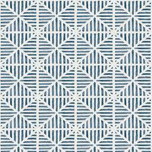 Envelope Stripe Indigo Wallpaper