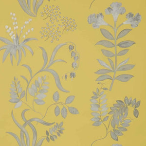 Botanical Stripe Fennel Wallpaper