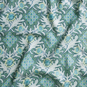 Firewheel Trellis Ocean Fabric