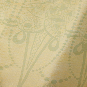 Sheer Linen Forget-Me-Not Zelda on Honey Fabric