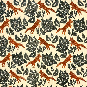 Foxy Forest Tan Fabric