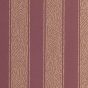 Moire Stripe Framboise Wallpaper