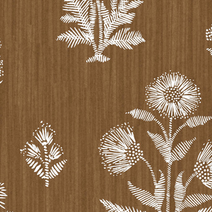 Harwick Botanical Copper Nolar Wallpaper