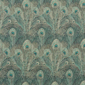 Hera Feather Jade Linen Fabric