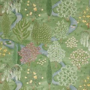 Enchanted Wood Jade Wallpaper
