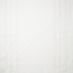Drawn Thread Ladder and Hem Edge Ivory White Fabric