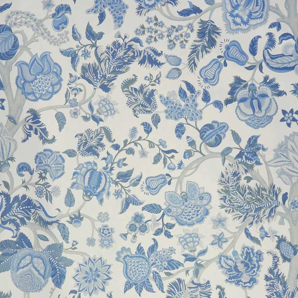 Palampore Trail Lapis Wallpaper – Fritz Porter