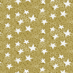 Oh My Stars Ochre Wallpaper