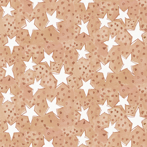 Oh My Stars Peach Fabric