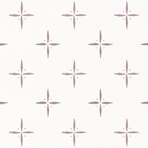 Petite Cross + Dot Petunia Fabric