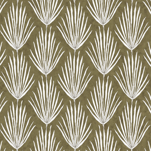 Palm Parade Relief Moss Fabric