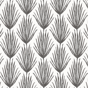 Palm Parade Graphite Fabric