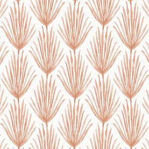 Palm Parade Peach Fabric