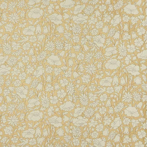 Poppy Meadow Pewter Gold Wallpaper