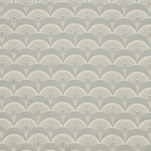 Deco Scallop Pewter Fabric