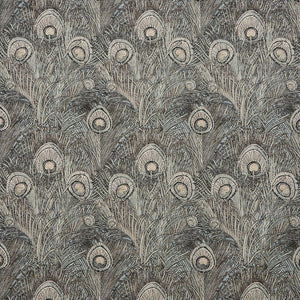Hera Feather Pewter Fabric