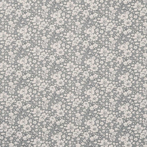 Betsy Bloom Pewter Fabric