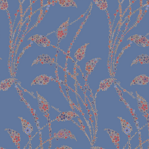 Floral Flow Powder Blue Wallpaper