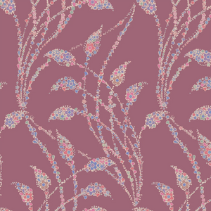 Floral Flow Raspberry Wallpaper