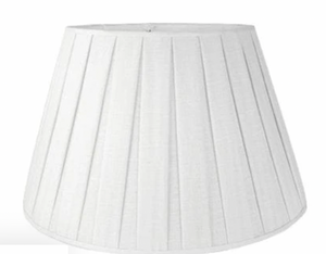 Box Pleated Linen Standard Pembroke Shade