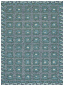 Blue/Violet Textured Flatweave Rug 9'5" x 12'