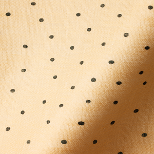 Sheer Linen Teal Spot on Honey Fabric