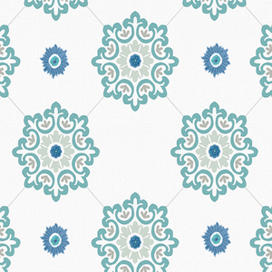 Jaipur with Hand Embroidery Teal Fabric