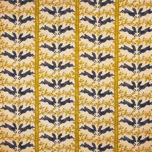 The Hare Indigo Amber Fabric