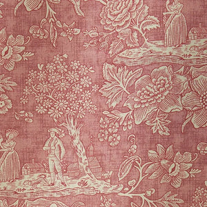 Cecelia Toile Rose Fabric