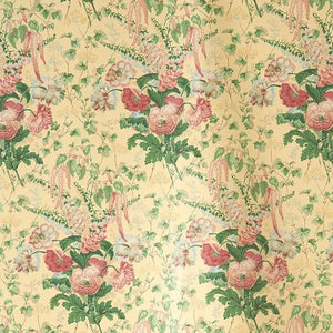 Avington Rose Yellow Fabric